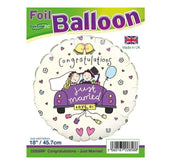 Just Married Balloon